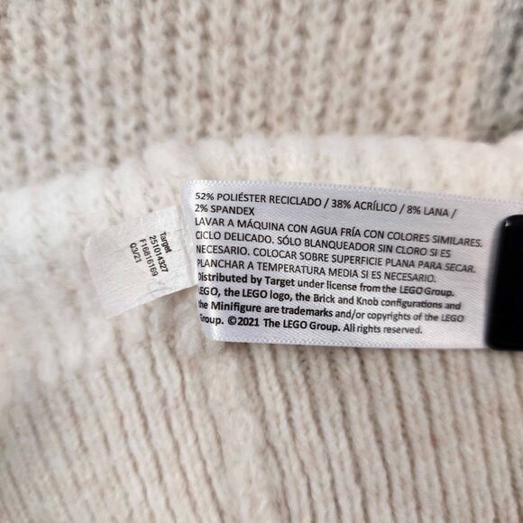 LEGO x Target Colorblock Sweater Unisex Sz M Crewneck Multicolor Retro Pullover - Picture 8 of 10